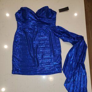 Royal Blue Strapless Dress